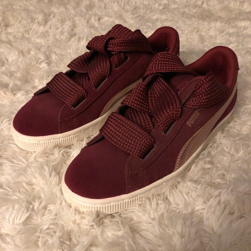 Classic Suede Pumas with Oversized Laces